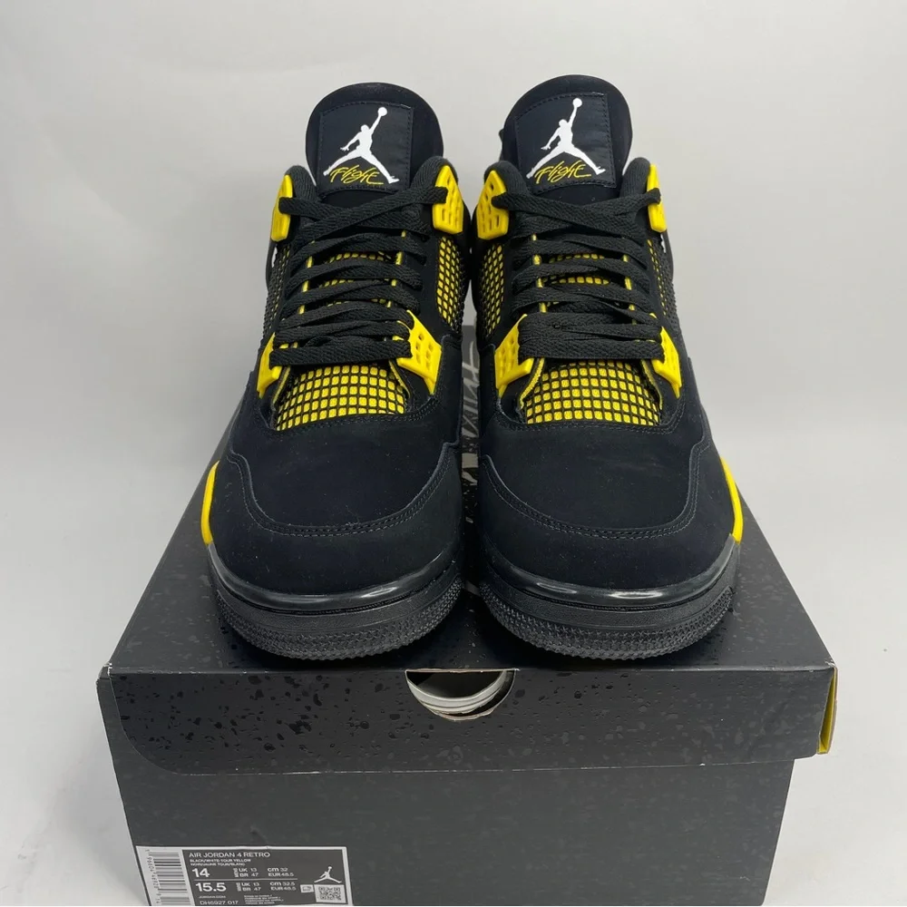 Nike Air Jordan 4 Retro “Thunder/Tour Yellow” 2023 - Picture 2 of 4